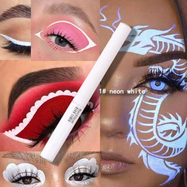 Cosmetic Pigment UV Neon Makeup Liquid Glitter Quick Dry Glow in the Dark - Image 4