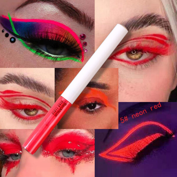 Cosmetic Pigment UV Neon Makeup Liquid Glitter Quick Dry Glow in the Dark - Image 7