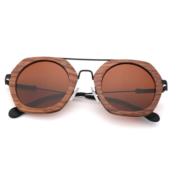 Polarized Bamboo and Wood Riding Glasses - Image 4