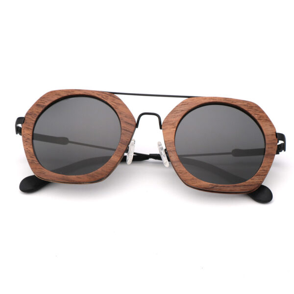 Polarized Bamboo and Wood Riding Glasses - Image 2