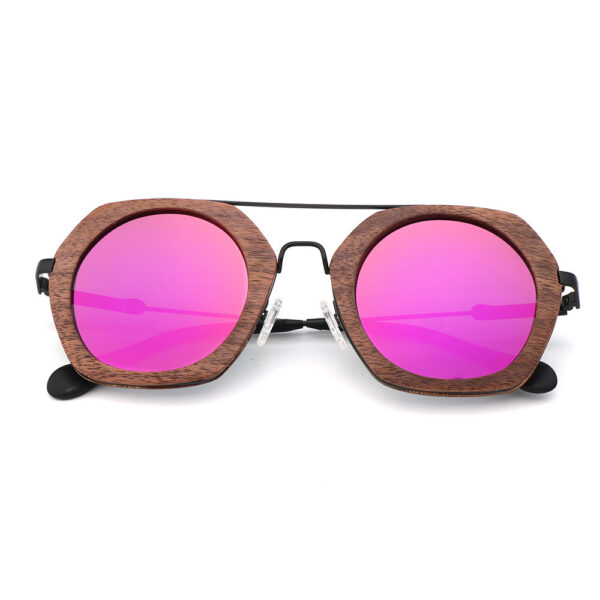 Polarized Bamboo and Wood Riding Glasses - Image 5