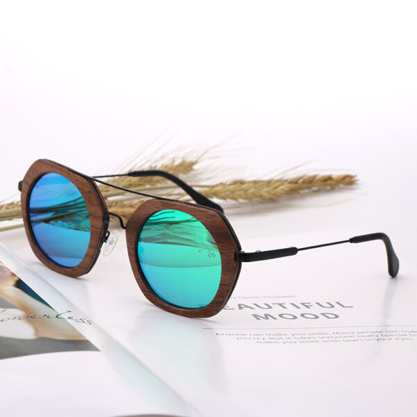 Polarized Bamboo and Wood Riding Glasses - Image 6