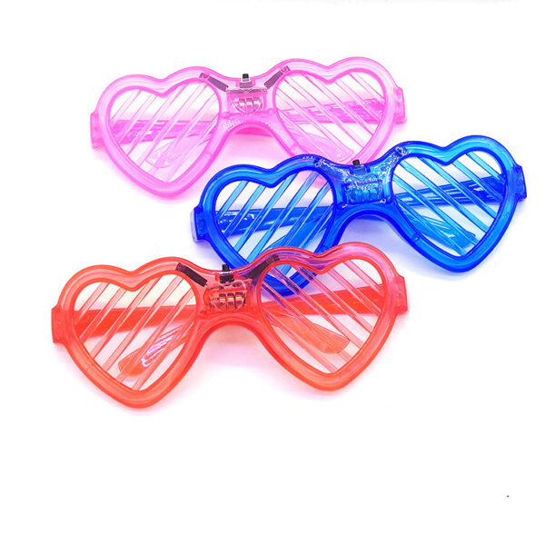 Glow Heart Cold Light Plastic Glasses - Image 10