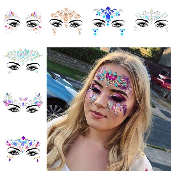 Festival Masquerade Face Decoration Stickers