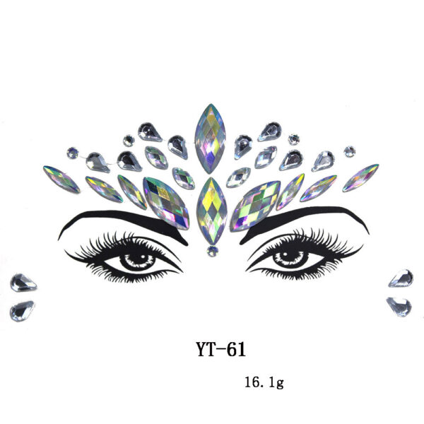 Natural Resin Tattoo Stickers Masquerade Party - Image 9