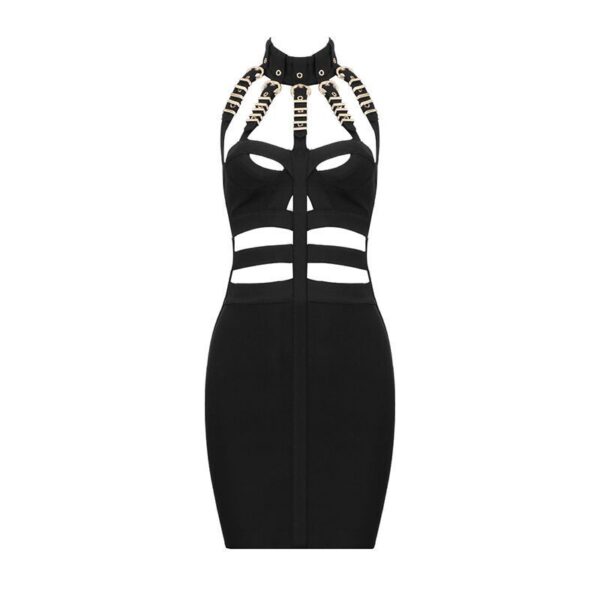 Rave Style Bandage Skirt Dress - Image 3