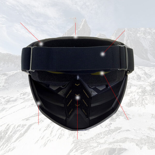 Stylish Detachable Windshield Riding Glasses - Image 2