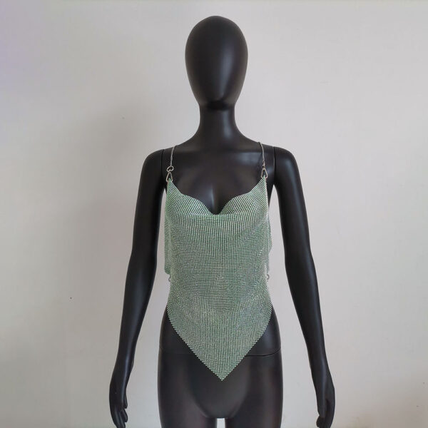 Backless Diamonds Chains Festival/Rave Top - Image 4