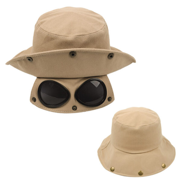 Funny Hip Hop Sunshade Sunglasses Bucket Hat - Image 6