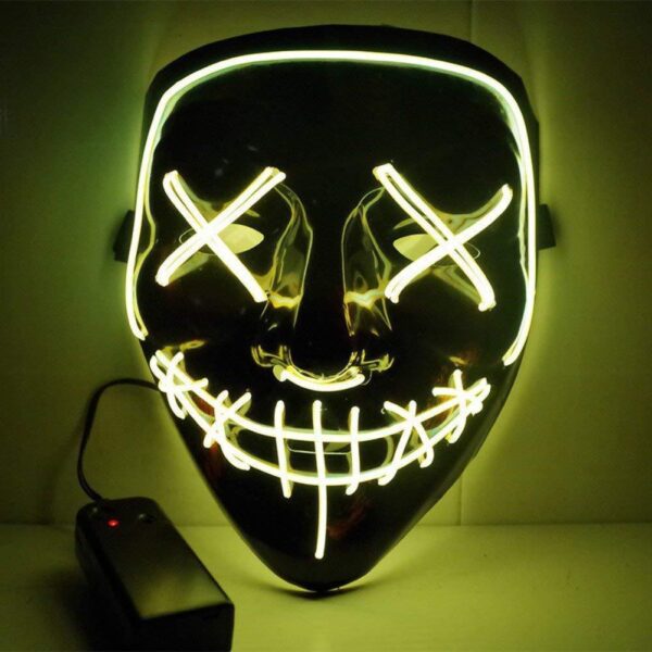 Line Up Festive Led Glitter Grimace Glow Mask - Image 9