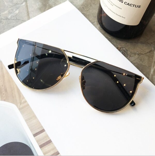 Cut Edge Half Frame Sunglasses - Image 4