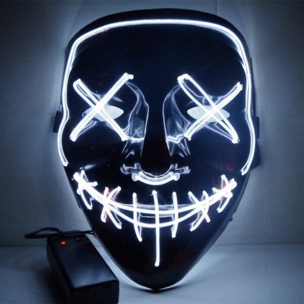 Line Up Festive Led Glitter Grimace Glow Mask - Image 8