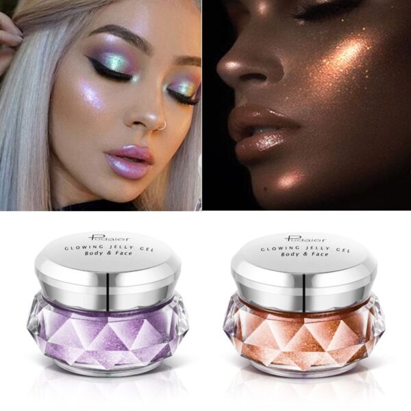 Face Highlighter Jelly Gel Mermaid Eyeshadow Glow Body Glitter Iluminador