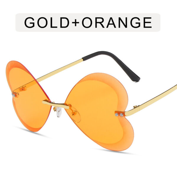 Retro Trend Love Personality Metal Sunglasses - Image 5