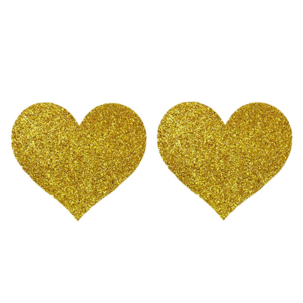 Glitter Heart Self-Adhesive Nipple Covers - Image 4
