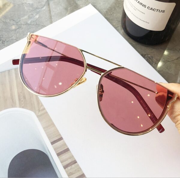 Cut Edge Half Frame Sunglasses - Image 6