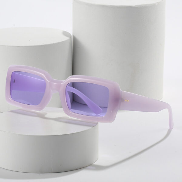 Therapy Colour Frame Fashion Square Sunglasses
