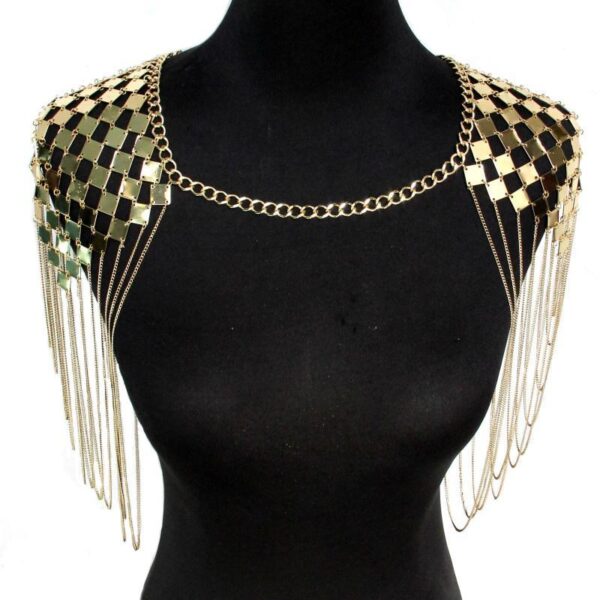 Festival Metal Chain Shoulder Pads