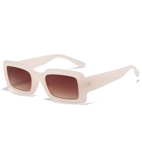 Therapy Colour Frame Fashion Square Sunglasses - Image 3
