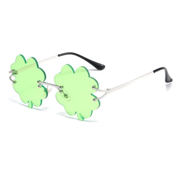 Green Sprite Four-leaf Sunglasses - Image 6