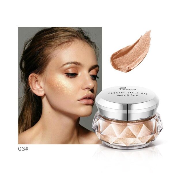 Face Highlighter Jelly Gel Mermaid Eyeshadow Glow Body Glitter Iluminador - Image 6