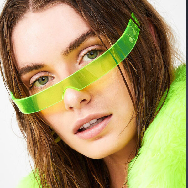 One Future Jelly Colour Rimless Sunglasses - Image 4