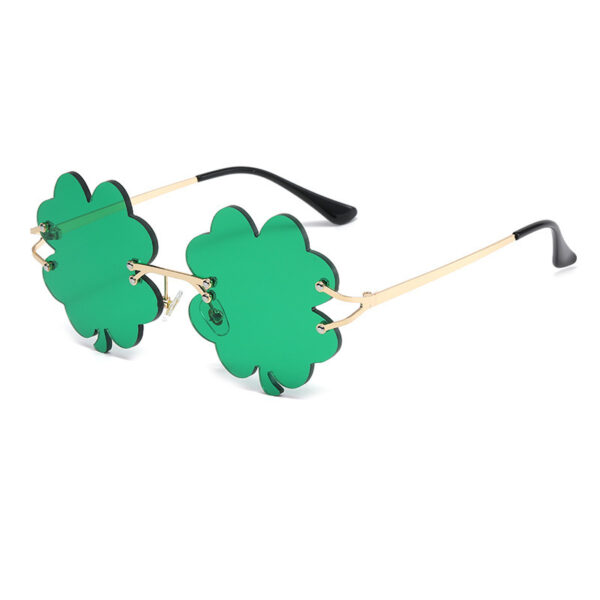 Green Sprite Four-leaf Sunglasses - Image 2