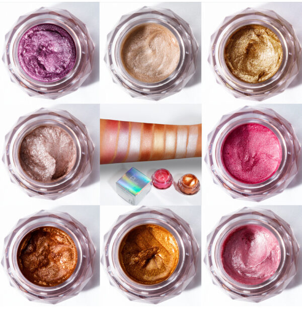 Face Highlighter Jelly Gel Mermaid Eyeshadow Glow Body Glitter Iluminador - Image 2