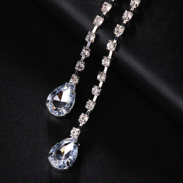 Water Droplet Tassel Circular Chest Nipple Patch - Image 3