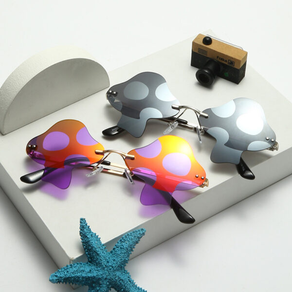 Mushroom Rimless Sunglasses