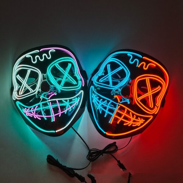 EL Horror Full Face Glow Mask - Image 6