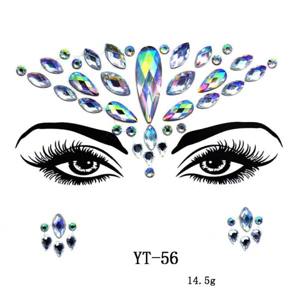 Natural Resin Tattoo Stickers Masquerade Party - Image 4