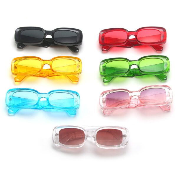Therapy Colour Vertical Striped Concave Sunglasses - Image 4