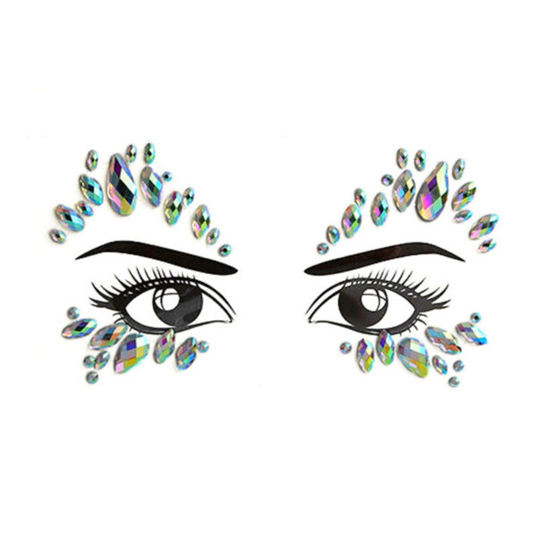 Acrylic Green Resin Diamond Face Sticker - Image 4