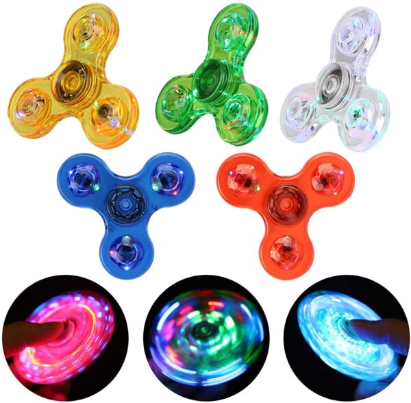 Glow-in-the-Dark LED Light Fidget Spinner - Image 3