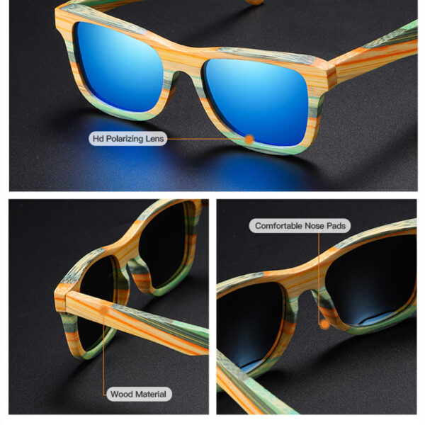 Wooden Polarized Bamboo Sunglasses - Image 8