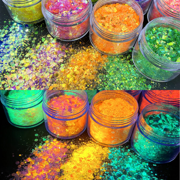 Festival UV Glow Makeup Glitter Powder