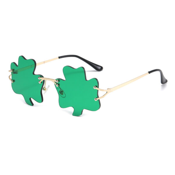 Green Sprite Four-leaf Sunglasses - Image 5