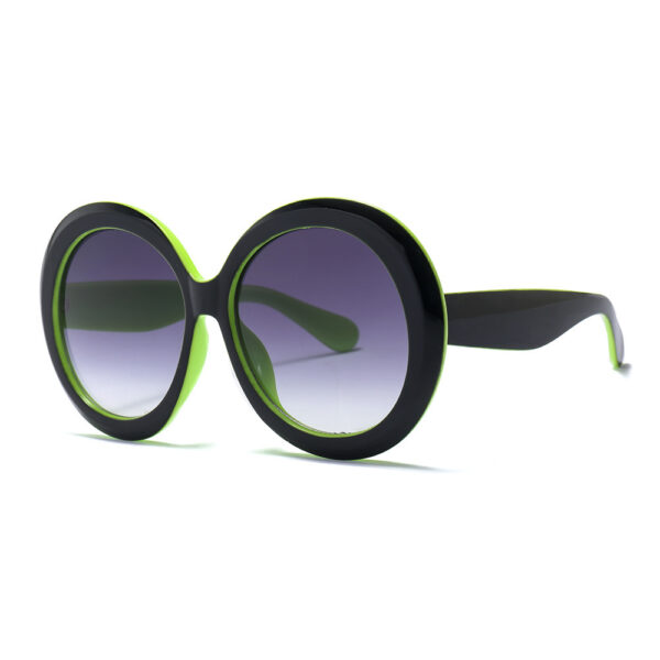 Stylish Round Large Frame Sunglasses - Image 7