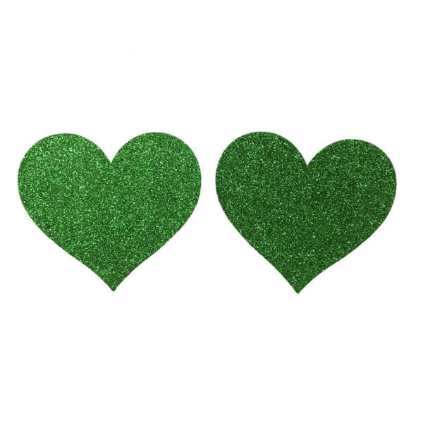 Glitter Heart Self-Adhesive Nipple Covers - Image 5