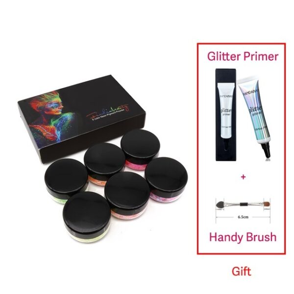 Festival UV Glow Makeup Glitter Powder - Image 6
