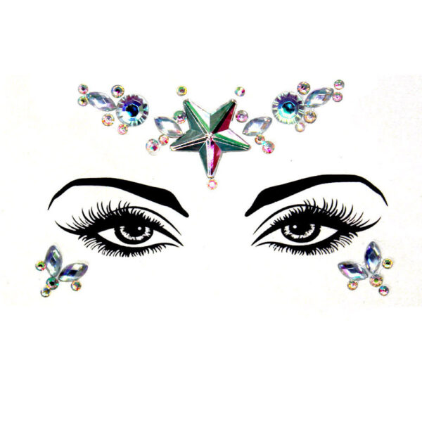 Acrylic Green Resin Diamond Face Sticker - Image 3