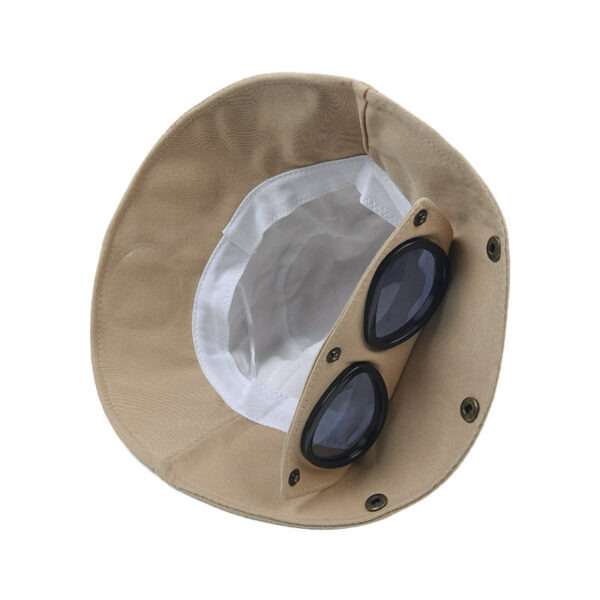 Funny Hip Hop Sunshade Sunglasses Bucket Hat - Image 4