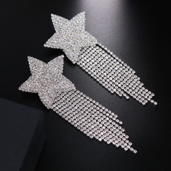 Water Droplet Tassel Circular Chest Nipple Patch - Image 5