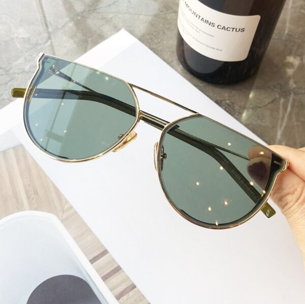 Cut Edge Half Frame Sunglasses - Image 5