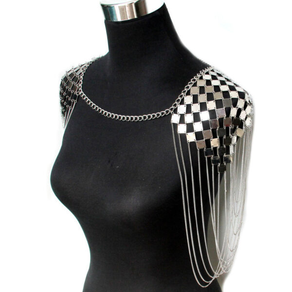 Festival Metal Chain Shoulder Pads - Image 3