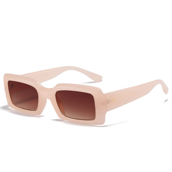 Therapy Colour Frame Fashion Square Sunglasses - Image 6
