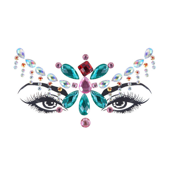 Festival Masquerade Face Decoration Stickers - Image 6