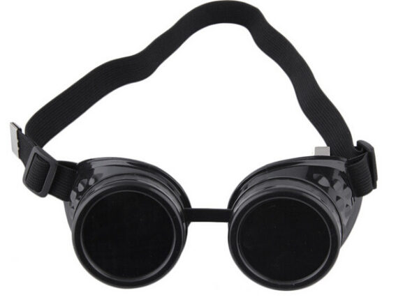 Black Rave Goggles Classic Style - Image 3