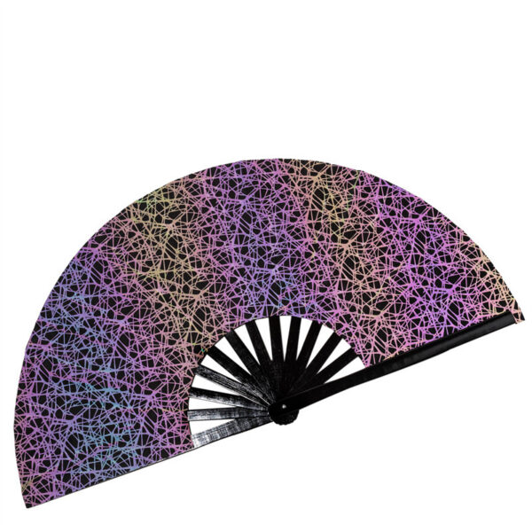 Reflective Cloth Bamboo Fan Cool Reflective Fan - Image 3